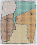 pattern People Men Animals Camels