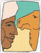 pattern People Men Animals Camels