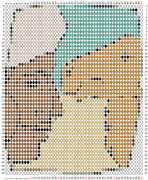 pattern People Men Animals Camels
