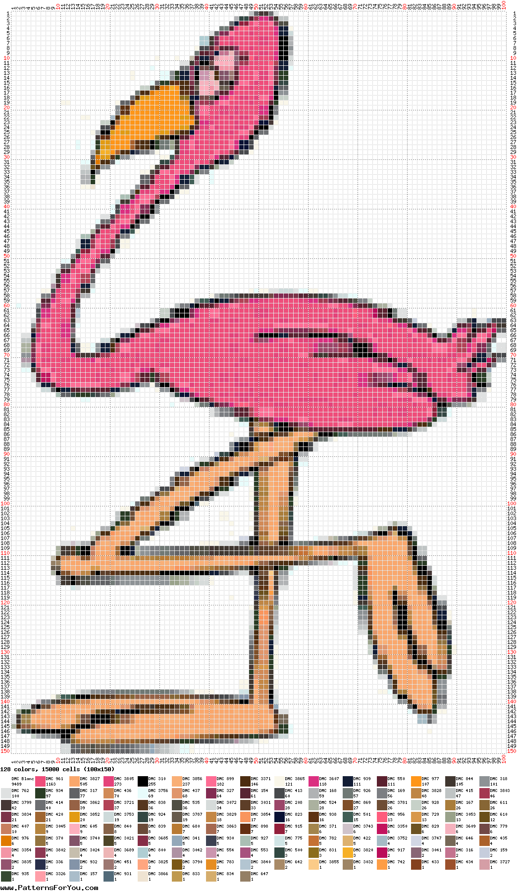 pattern Animals Flamingo