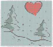pattern People Love Plants Trees Weather Winter