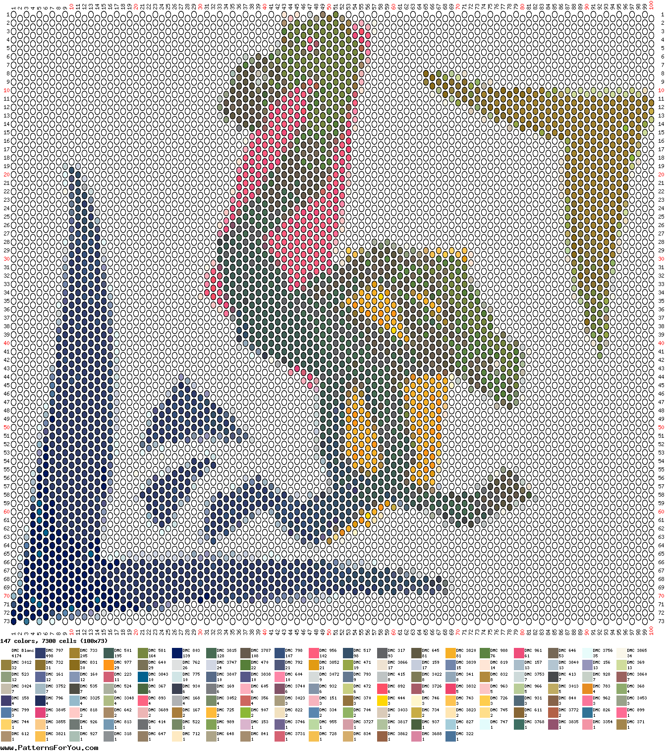 pattern Animals Flamingo