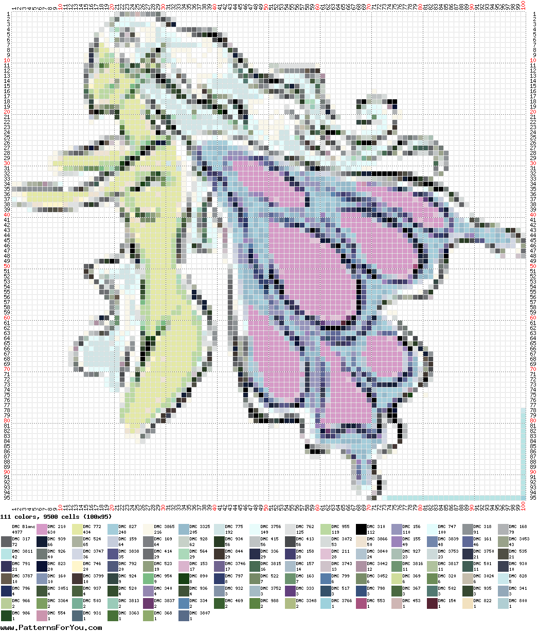 pattern People Women Animals Butterflies