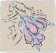 pattern People Women Animals Butterflies