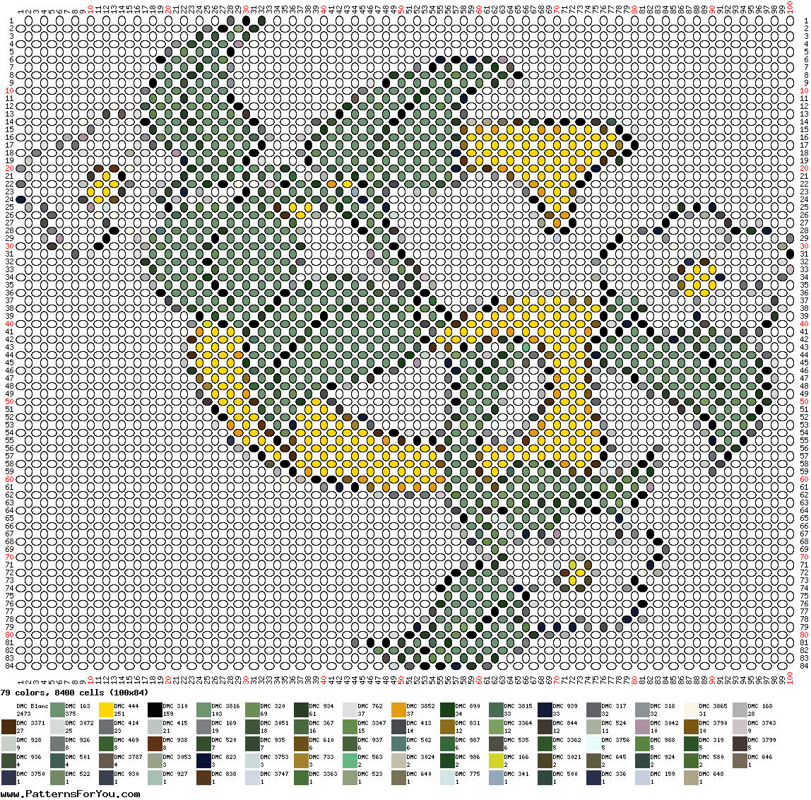 pattern Plants Flowers Letters & numbers Flowers
