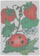 pattern Plants Strawberries
