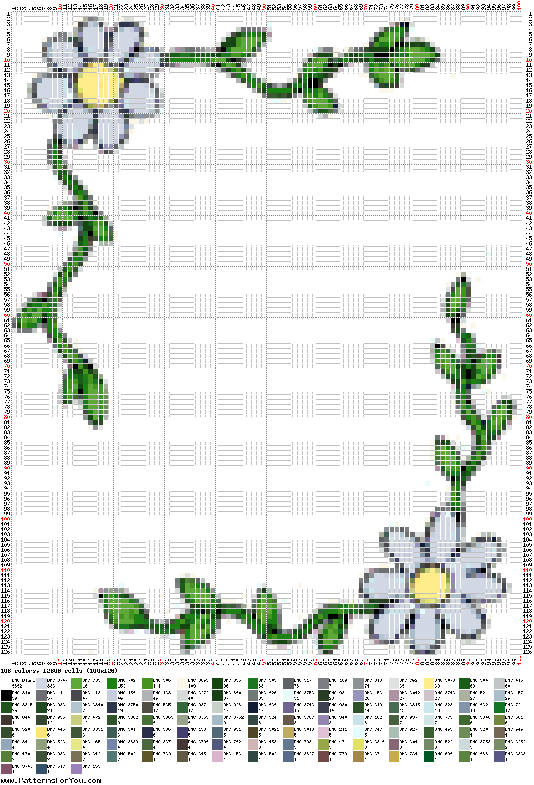 pattern Plants Flowers