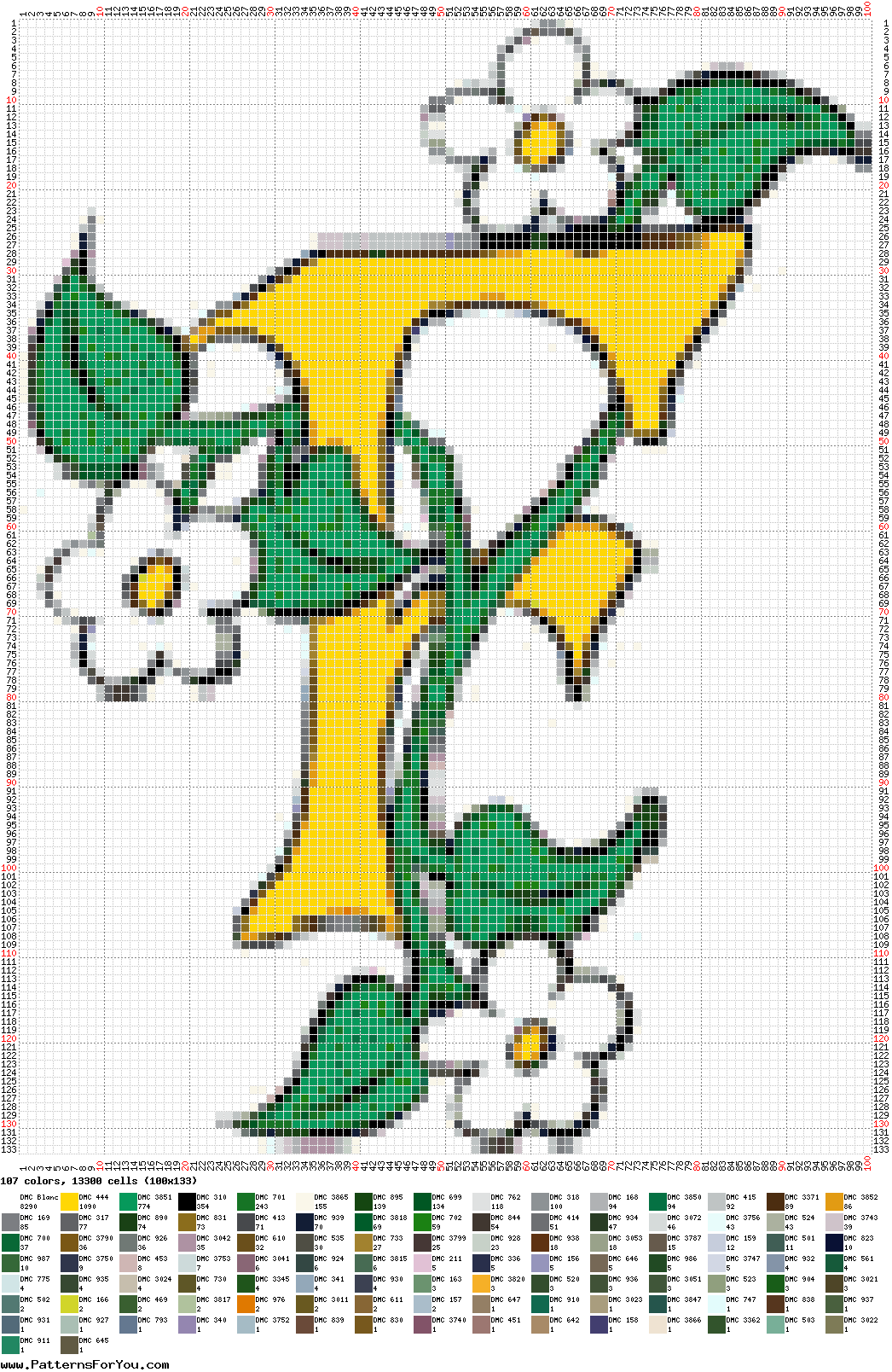 pattern Plants Flowers Letters & numbers Flowers
