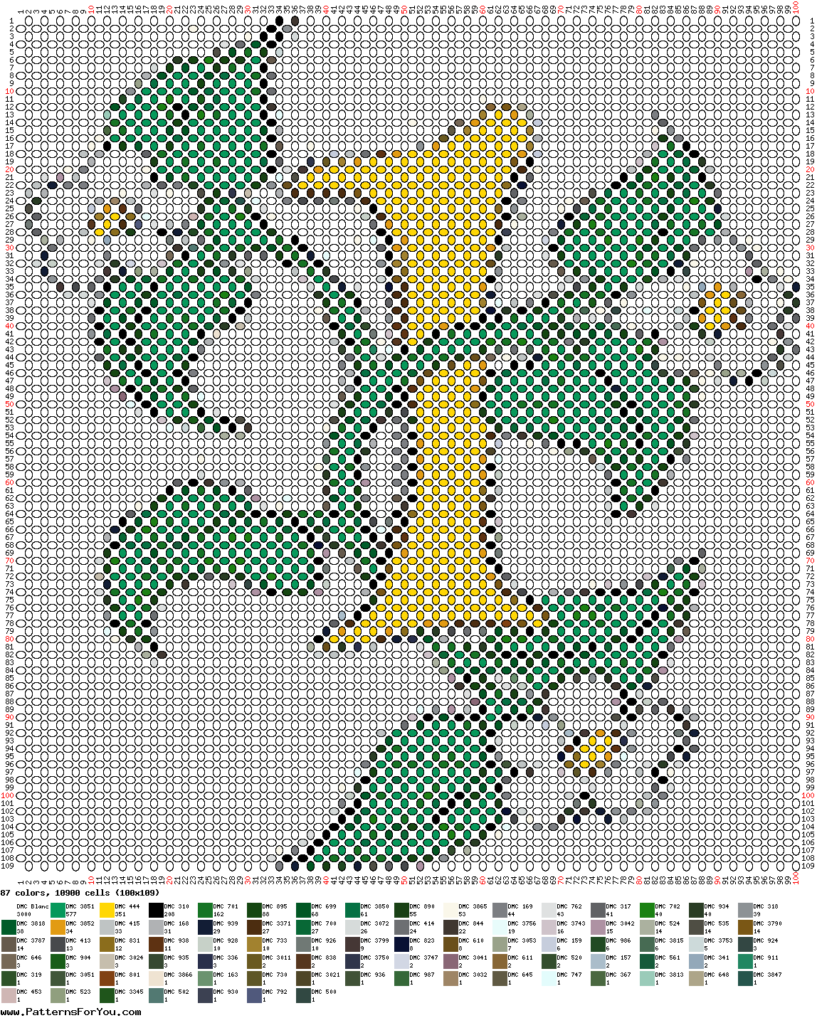 pattern Plants Flowers Letters & numbers Flowers