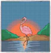 pattern Weather Sun Animals Flamingo