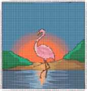 pattern Weather Sun Animals Flamingo