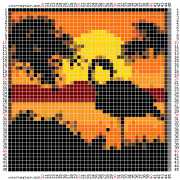 pattern Weather Sun Animals Flamingo