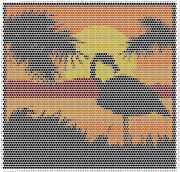 pattern Weather Sun Animals Flamingo