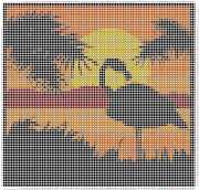 pattern Weather Sun Animals Flamingo