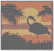 pattern Weather Sun Animals Flamingo