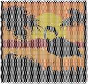 pattern Weather Sun Animals Flamingo