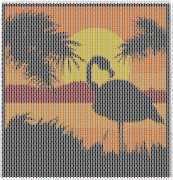 pattern Weather Sun Animals Flamingo
