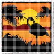pattern Weather Sun Animals Flamingo