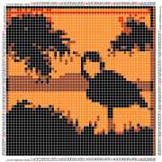 pattern Weather Sun Animals Flamingo