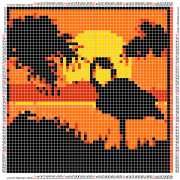 pattern Weather Sun Animals Flamingo