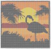 pattern Weather Sun Animals Flamingo
