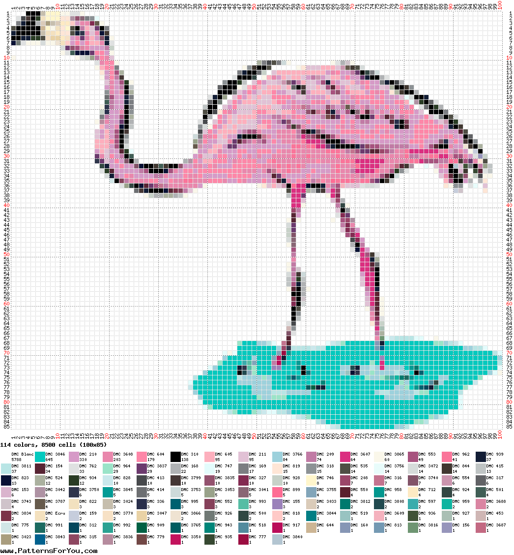 pattern Animals Flamingo