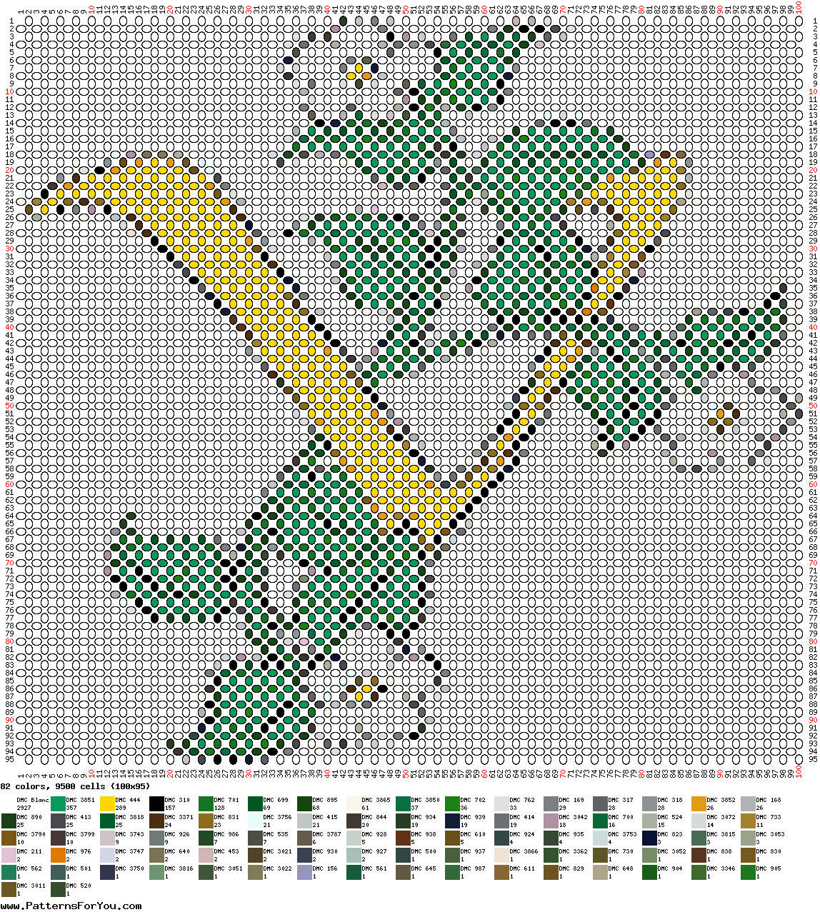 pattern Plants Flowers Letters & numbers Flowers