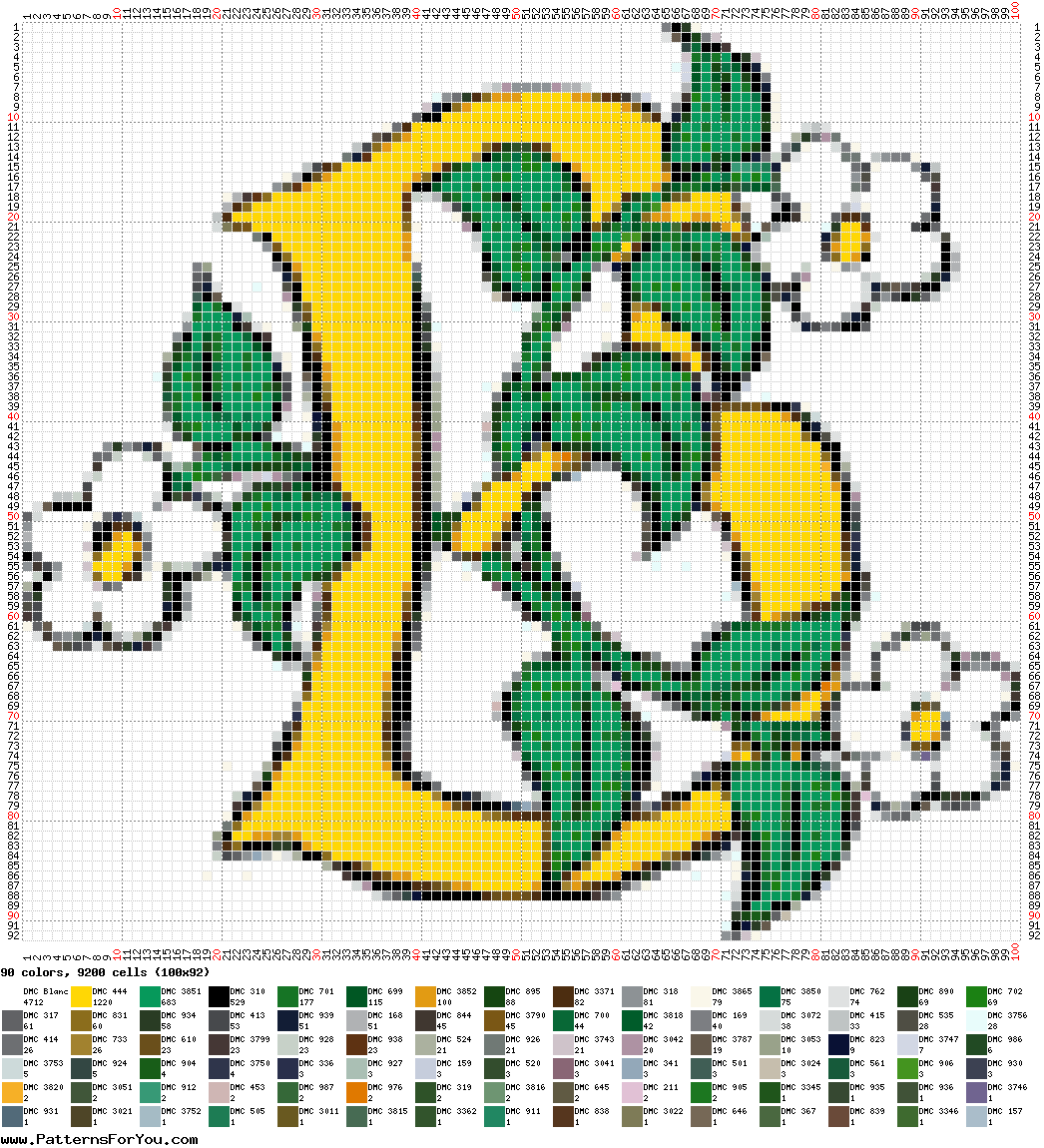 pattern Plants Flowers Letters & numbers Flowers