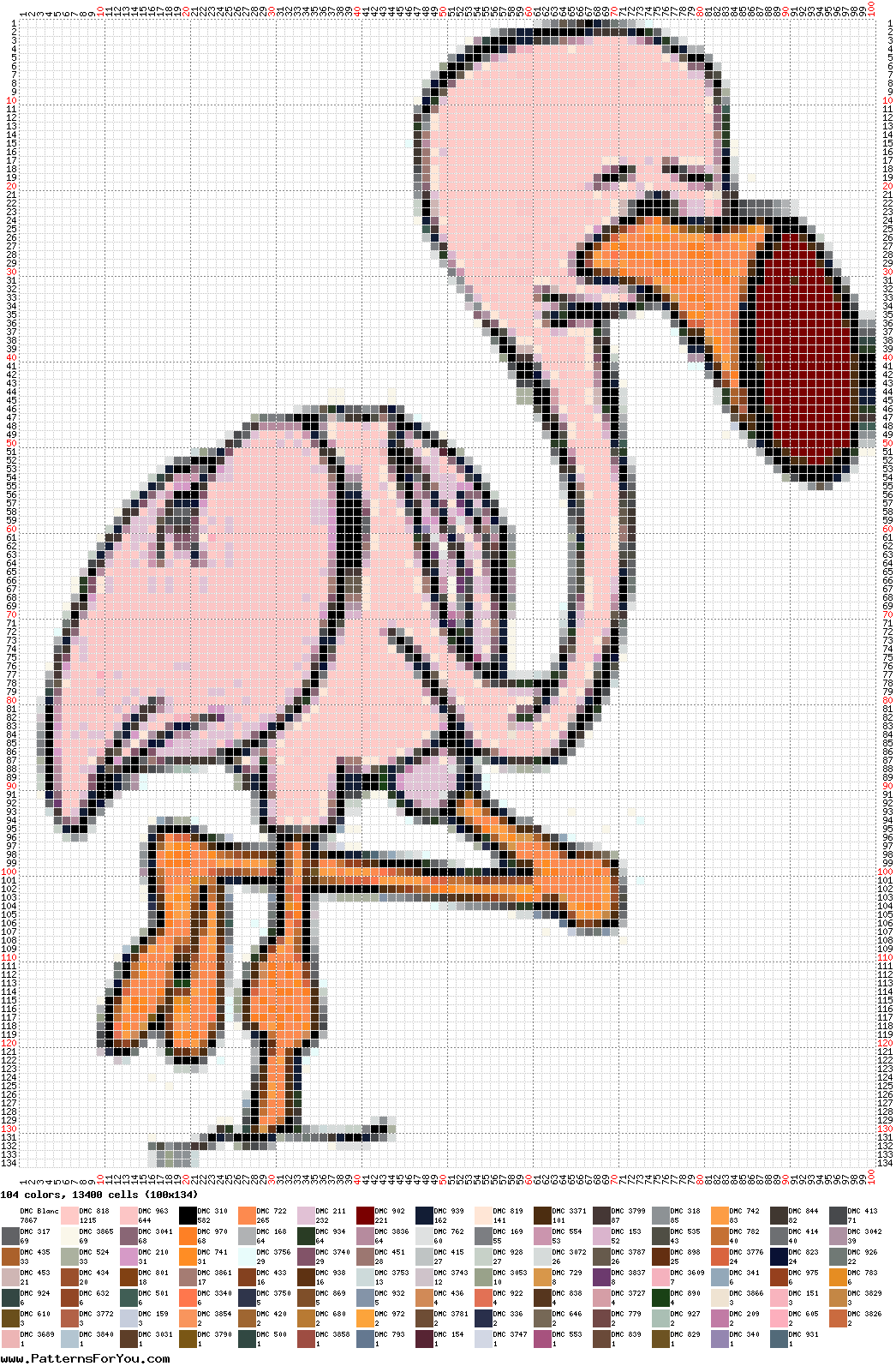 pattern Animals Flamingo