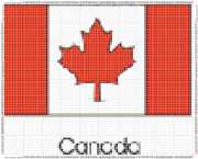 pattern Countries Canada Flags