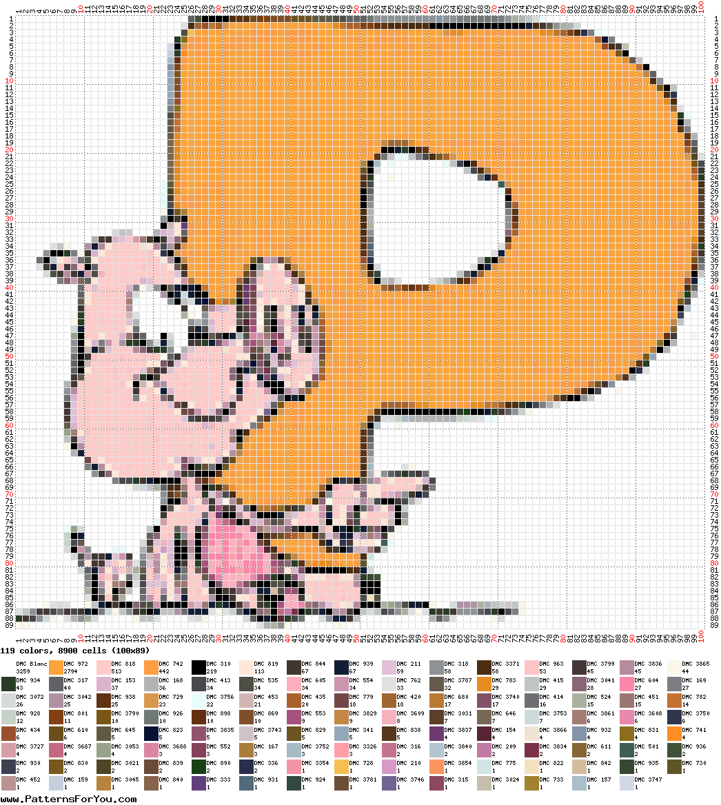 pattern Animals Pigs Letters & numbers Animals