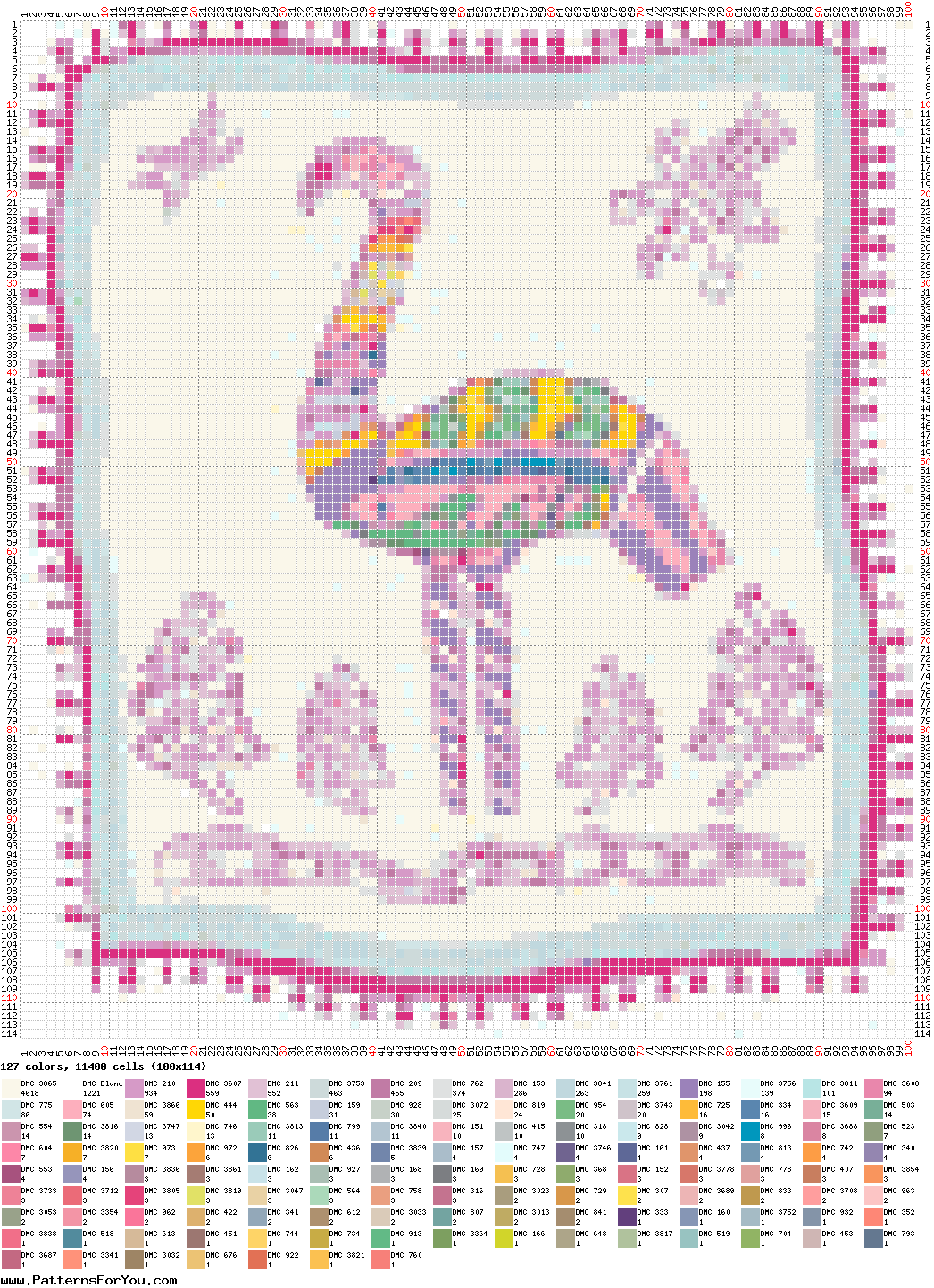 pattern Animals Flamingo