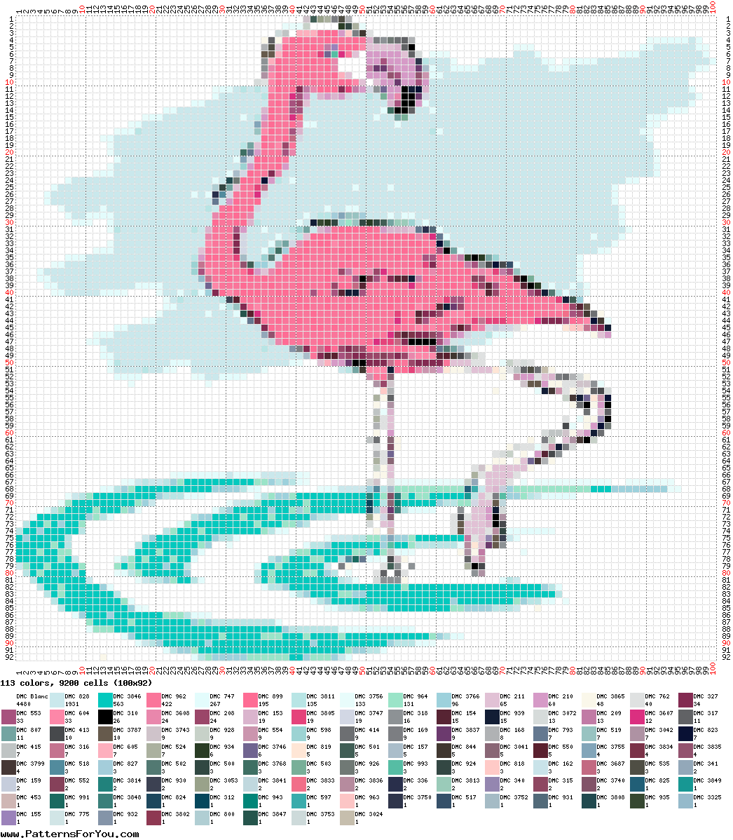 pattern Animals Flamingo