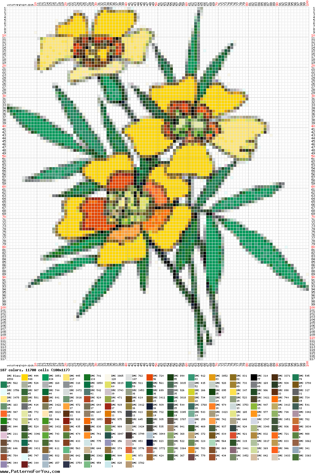 pattern Plants Flowers