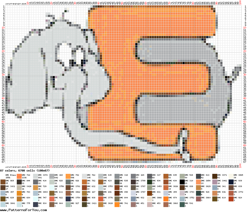 pattern Letters & numbers Animals