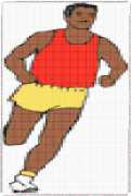 pattern People Men Sports Running
