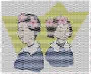 pattern People Women Plants Flowers Countries Japan