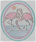 pattern Weather Sun Animals Flamingo