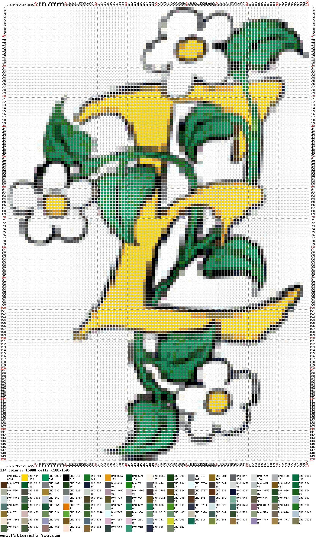 pattern Plants Flowers Letters & numbers Flowers