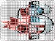 pattern Countries USA Canada Flags