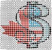 pattern Countries USA Canada Flags