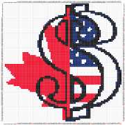 pattern Countries USA Canada Flags