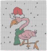 pattern Animals Flamingo Weather Winter