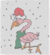 pattern Animals Flamingo Weather Winter
