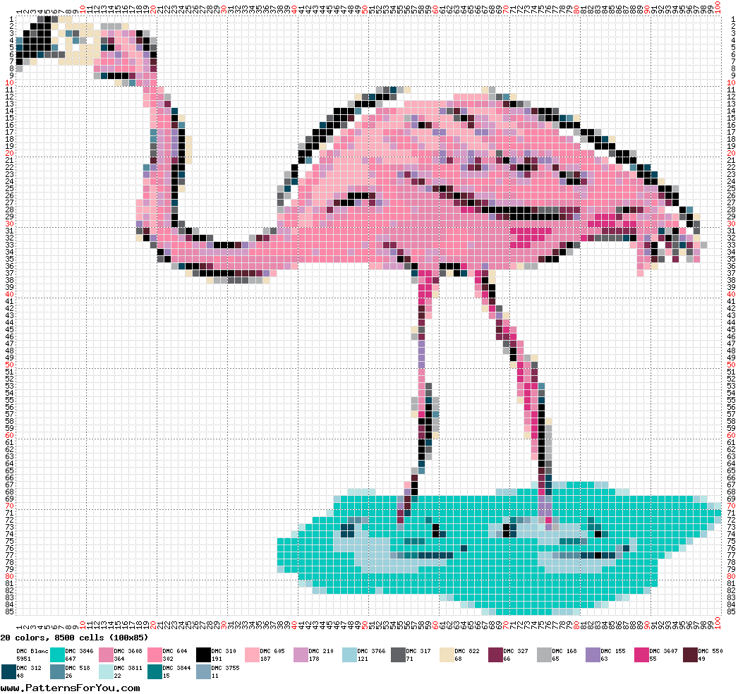 pattern Animals Flamingo
