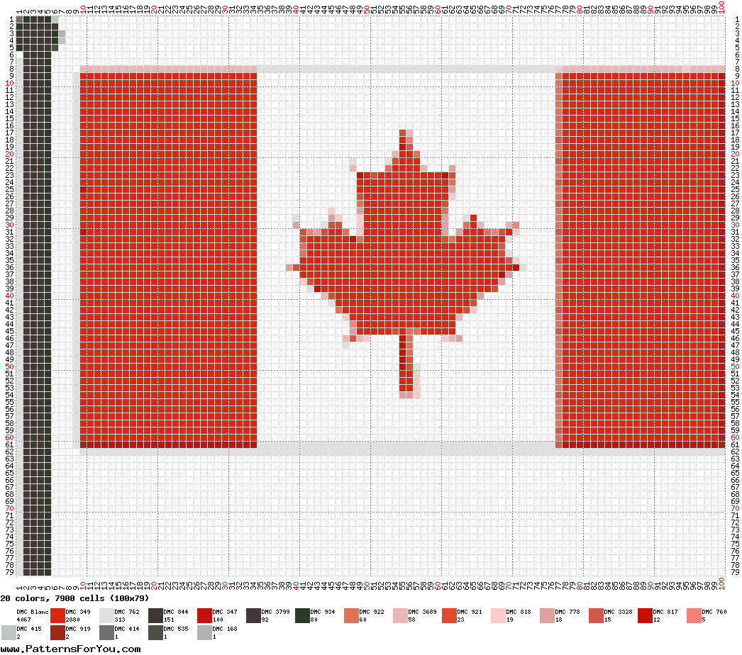 pattern Countries Canada Flags