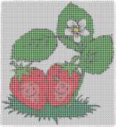 pattern Plants Strawberries