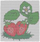 pattern Plants Strawberries