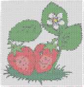 pattern Plants Strawberries