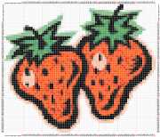 pattern Plants Strawberries